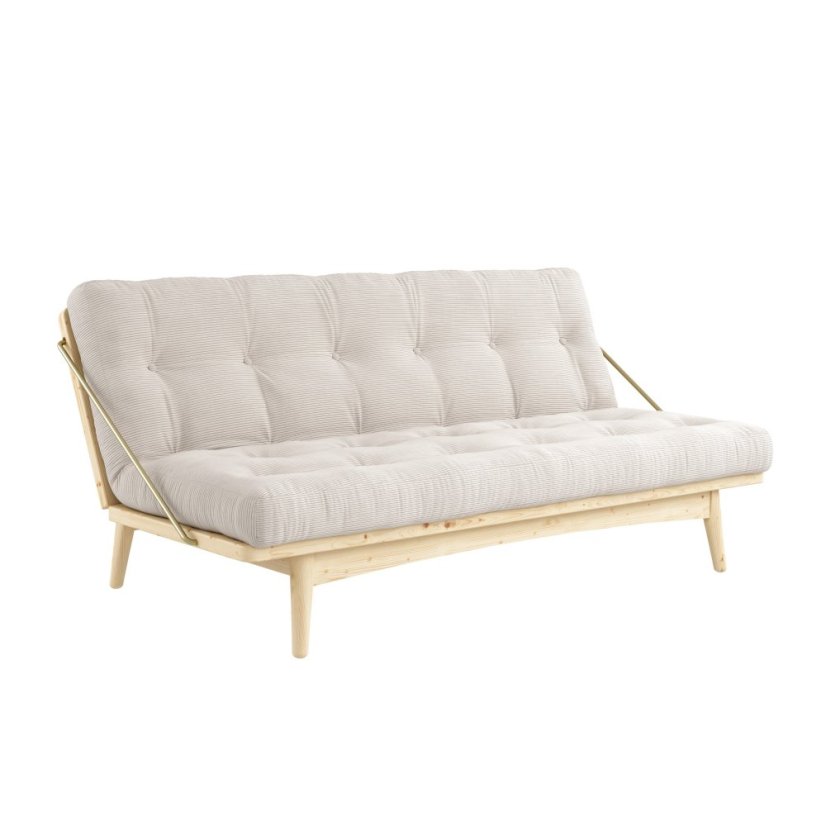FOLK SOFA natural pine (pohovka z borovice) - Farba: karup natural, farba futonu: natural 701