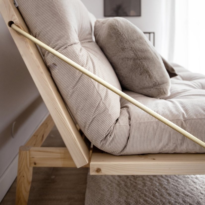 FOLK SOFA natural pine (pohovka z borovice) - Farba: karup natural, farba futonu: natural 701