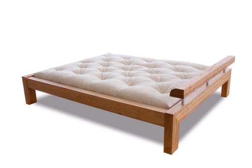 WOOD 02 natural adler bed (posteľ z jelše) - Farba: Natural adler, rozmer: 90*200 cm