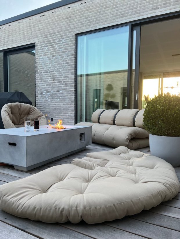 NIDO OUT™ - rozmer: 95x100x70 cm, farba futonu: white