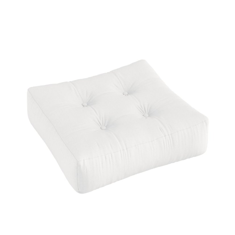 MORE POUF OUT™ - rozmer: 70*70 cm, farba futonu: karup out white
