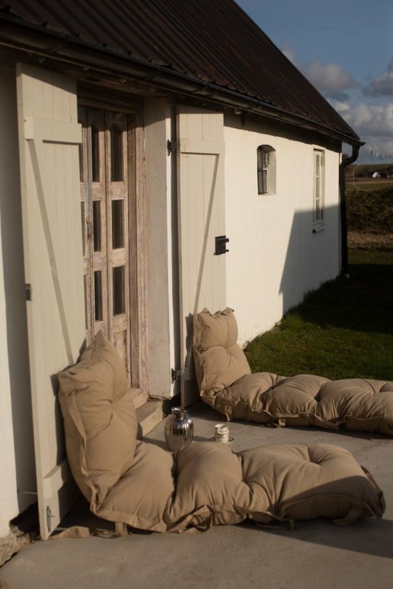 SIT AND SLEEP OUT™ - rozmer: 80x200 cm, farba futonu: white