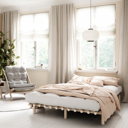 PACE BED natural pine (posteľ z borovice) - Farba: karup natural, rozmer: 180*200 cm