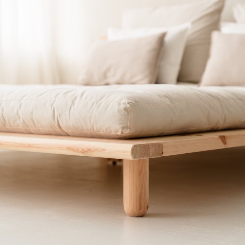 PEEK BED natural pine (posteľ z borovice) - Farba: karup natural, rozmer: 140*200 cm