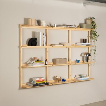 shelving GROOVE (police) - rozmer - 127*25,5*192 cm