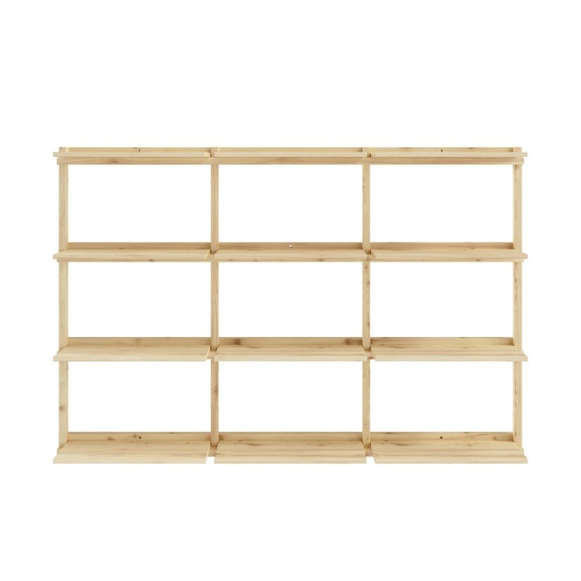 GROOVE SHELVING (nástenné police) - Farba: karup natural, rozmer: 127*25,5*66 cm