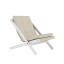 deckchair BOOGIE - lehátko (skladacie) - rozmer: 65x88x75 cm, farba futonu: beige, farba: white (lak)