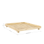 SOCIAL BED natural pine (posteľ z borovice) - rozmer: 148x204x23 cm, farba: natural (lak)