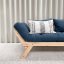 BEBOP SOFA natural pine (pohovka z borovice) - Farba: karup natural, farba futonu: brown 715