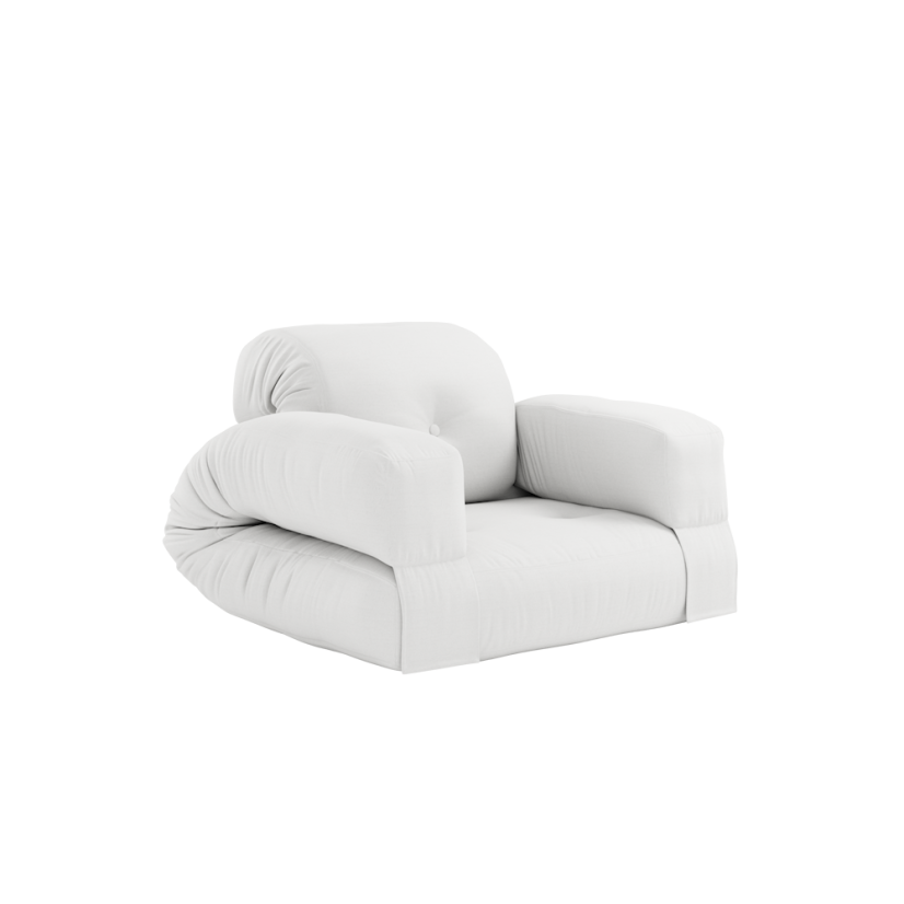 HIPPO CHAIR OUT™ - rozmer: 90x200 cm, farba futonu: white