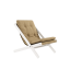 deckchair BOOGIE - lehátko (skladacie) - rozmer: 65x88x75 cm, farba futonu: wheat beige, farba: white (lak)