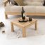 MEXICO Coffee Table (stolík) - rozmer: 51x51x30 cm, farba: natural (lněný olej)
