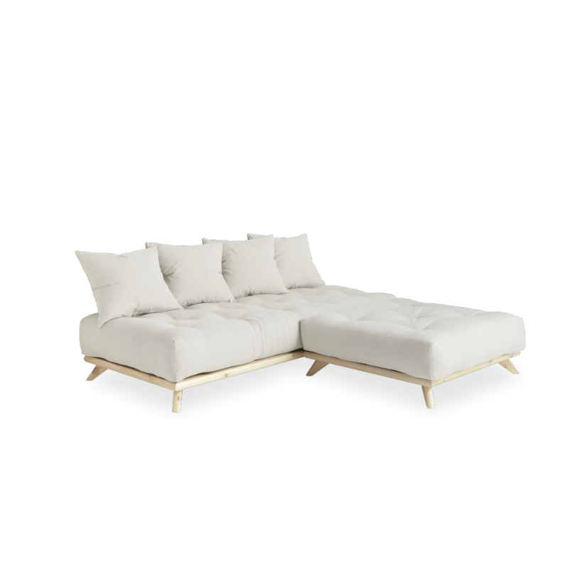 SENZA SOFA DAYBED pine (pohovka z borovice) - Farba: karup natural, farba futonu: natural 701