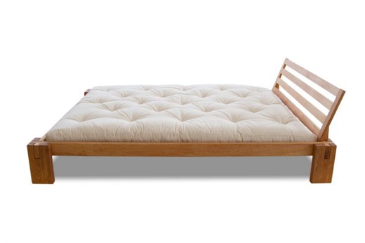 WOOD 03 natural oak bed (posteľ z duba) - Farba: Coffee oak, rozmer: 140*200 cm