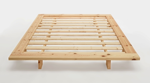 JAPAN BED natural pine (posteľ z borovice) - Farba: karup natural, rozmer: 90*200 cm