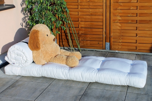 FUTON outdoor (venek) - rozmer: 70*200*5 cm, farba futonu: karup out white