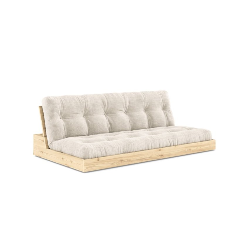 BASE SOFA natural pine (pohovka z borovice) - farba futonu: natural 701, farba: karup natural